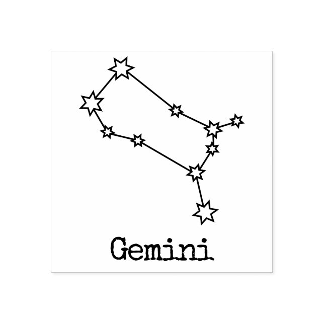 Tampons Encreurs Étoiles Zodiac Horoscope Céleste Gemini (Impression)