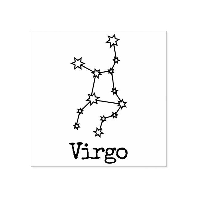 Tampons Encreurs Étoiles Zodiac Horoscope Céleste Vierge (Impression)