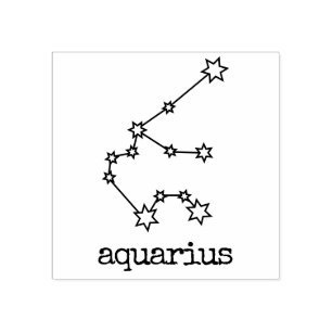 Tampons Encreurs Étoiles Zodiaque Céleste Horoscope Verseau