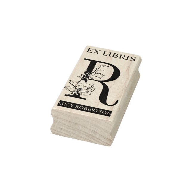 Tampons Encreurs EX librairies Librairie Librairie monogramme R (Tampon)