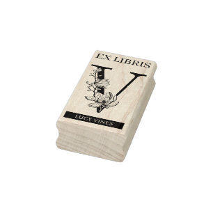 Tampons Encreurs EX librairies Librairie Librairie monogramme V