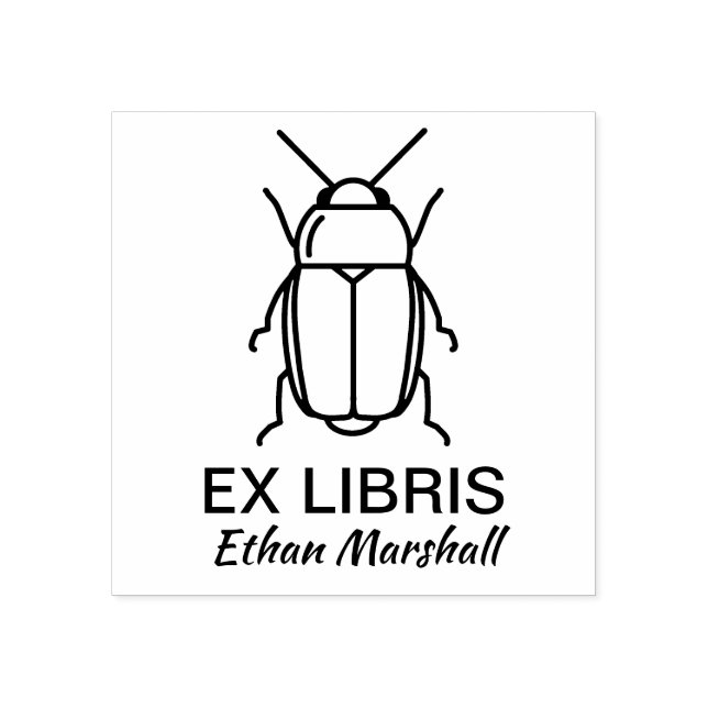 Tampons Encreurs Ex Libris - Beetle/Bug (Impression)