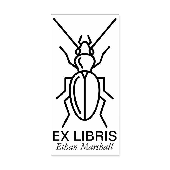 Tampons Encreurs Ex Libris - Beetle/Bug v2 (Impression)