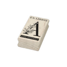 EX libris Bibliothèque ex-libris monogramme A