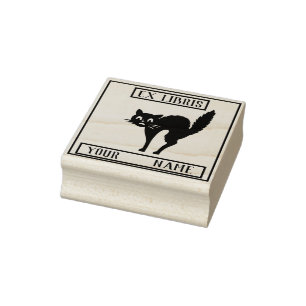 Tampons Encreurs Ex Libris Boplate - Black cat