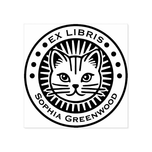 Tampons Encreurs Ex Libris - Chat (Impression)