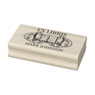 Tampons Encreurs EX libris exlibris Librairie librairie hibou