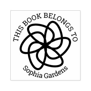 Tampons Encreurs Ex Libris - Fleur géométrique 04