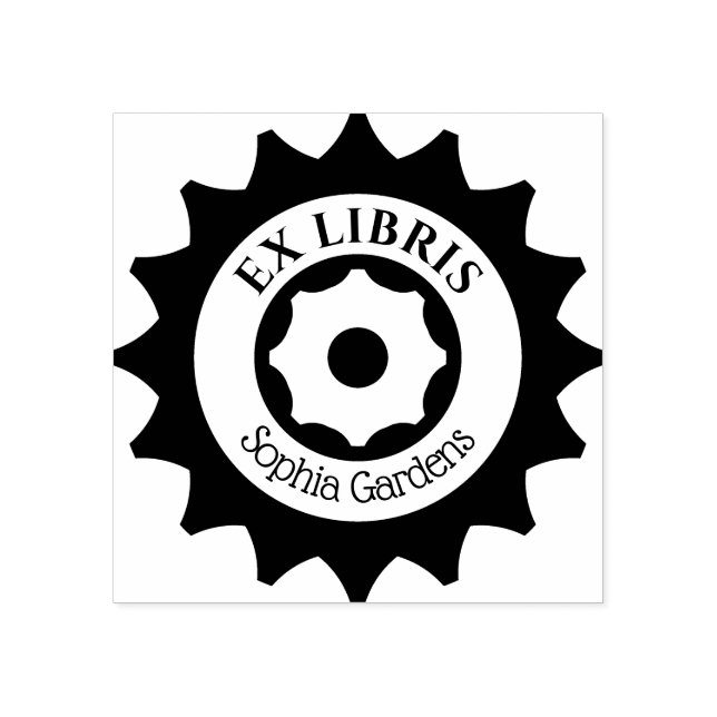 Tampons Encreurs Ex Libris Gears (Impression)