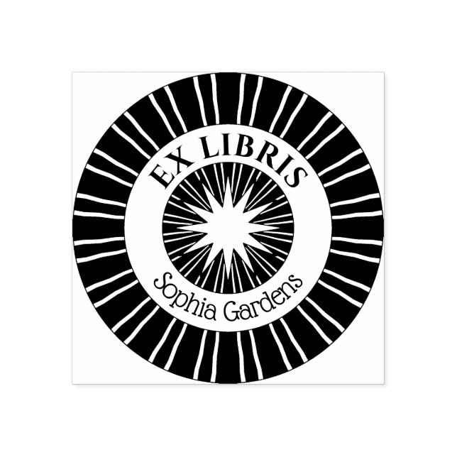 Tampons Encreurs Ex Libris Mystical Star Burst v3 (Impression)