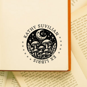 Tampons Encreurs Ex libris timbre-livre avec champignons