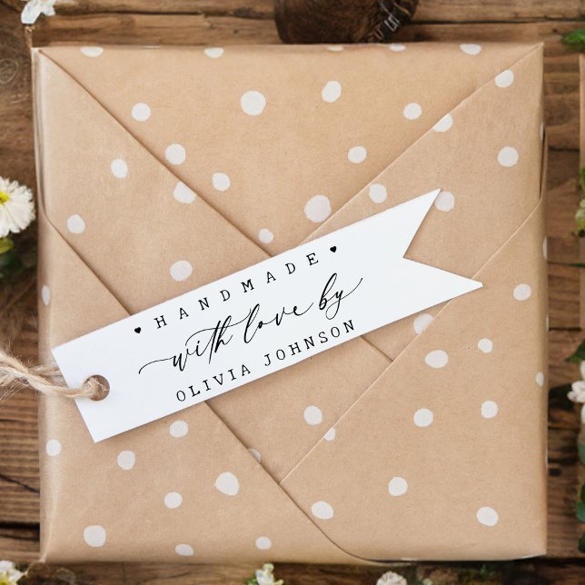 Tampons Encreurs Fabriqué à la main avec amour Script Heart Personn (Créateur téléchargé)