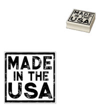 Fabriqué aux États-Unis Timbre en caoutchouc