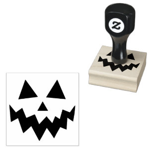 Tampons Encreurs Face de Jack-o'-lantern Citrouille Halloween