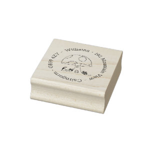 Tampons Encreurs Fairy Tale Toadstool House Adresse Timbre en caout