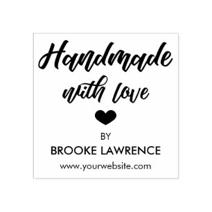 Tampons Encreurs Fait à la main avec amour Coeur & Nom