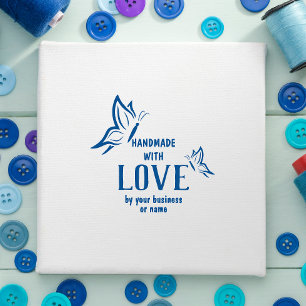Tampons Encreurs Fait à la main avec citation d'amour avec papillon