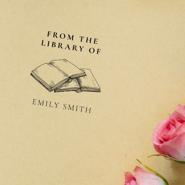 Tampons Encreurs Faites-Vous Propre De La Bibliothèque De Nom Perso (Créateur téléchargé)