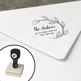 Tampons Encreurs Famille de couronnes à feuilles élégantes