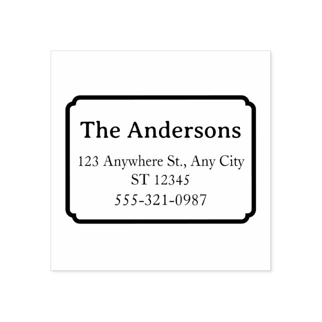 Tampons Encreurs Family Address Stamp – Name, Address & Phone (Impression)