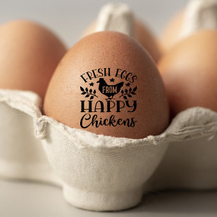 Tampons Encreurs Ferme de Poulets Mignons Œuf Floral Frais