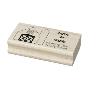 Tampons Encreurs Ferme Entreprise Grange et Silo Art Timbre