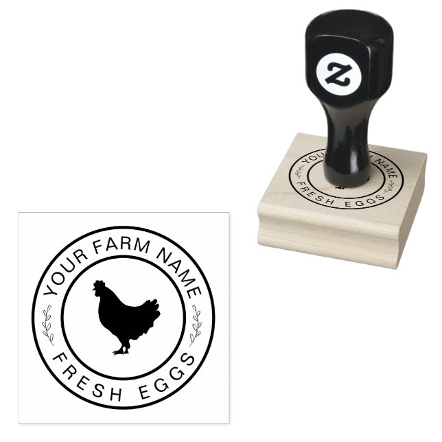 Tampons Encreurs Ferme Hen | Coop Agricole Ou Poulet Personnalisé (Tamponné)