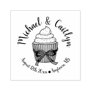 Tampons Encreurs Fête des mariées Cupcake Mariage