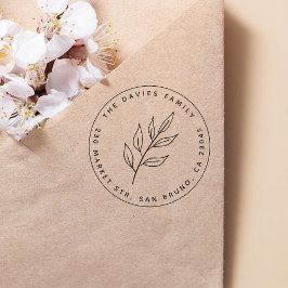 Tampons Encreurs Feuille simple | Nom et adresse de retour