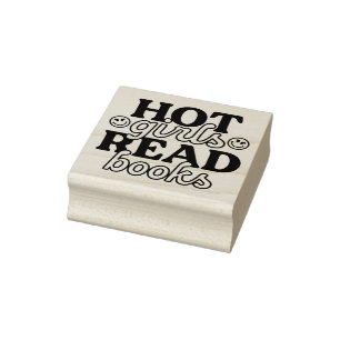 Tampons Encreurs Filles Chaudes Lisent Des Livres