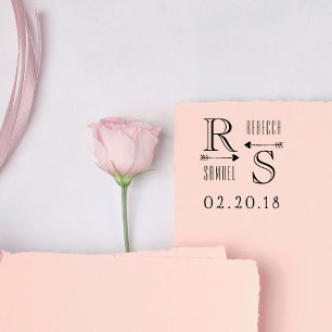 Tampons Encreurs Flèches mignonnes Paraphe et Mariage Noms personna