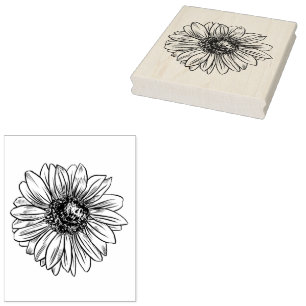 Tampons Encreurs Fleur de tournesol en fleurs florales
