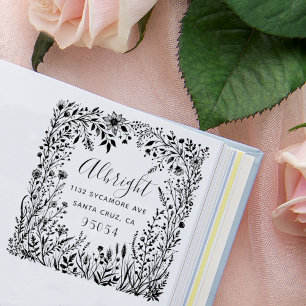Tampons Encreurs Fleur sauvage Wonderland Nom de famille Adresse de