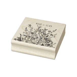 Tampons Encreurs Fleurs sauvages Art Floral Personnalisé