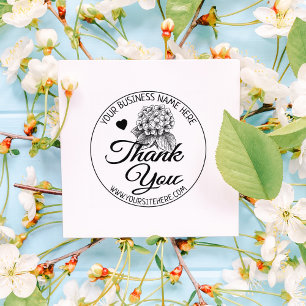 Tampons Encreurs Floriste Merci d'entreprise