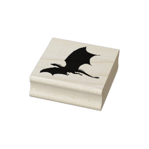 Tampons Encreurs Forme de silhouette de noir de dragon de vol