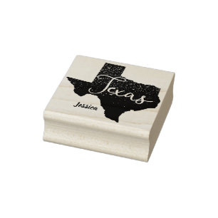 Tampons Encreurs Forme d'état des étoiles de nuit Texas