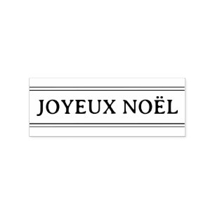 Tampons Encreurs French Joyeux Noël Stripe Christmas