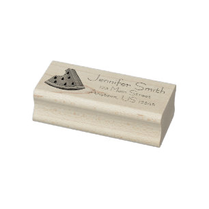 Tampons Encreurs Fruit à tranche de pastèque juteuse Adresse person