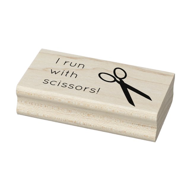 Tampons Encreurs Fun Artiste Ciseaux Timbre en Caoutchouc (Tampon)