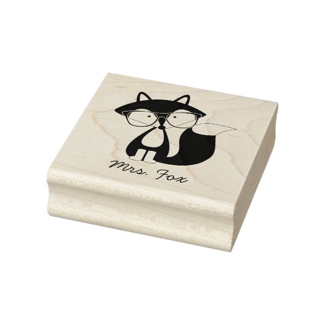 Tampons Encreurs Funny Hipster Fox (Tampon)