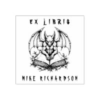 Gargoyle gothique Garde Livre Horreur Ex Libris