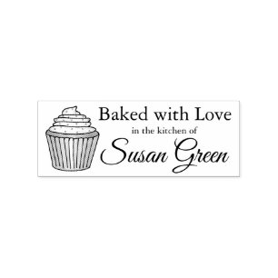 Tampons Encreurs Gâteau cuit avec amour Gelé Cupcake Saupoudrer Gât