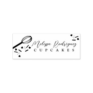 Tampons Encreurs Gâteau Cupcake Sprinkles Boulangerie Pâtissier Log
