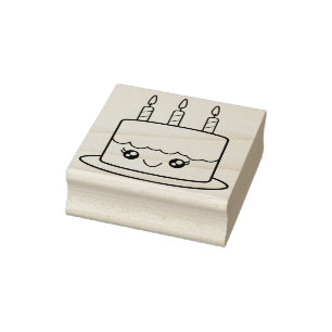 Tampons Encreurs Gâteau d'anniversaire de style Kawaii 