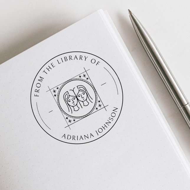 Tampons Encreurs Gemini Zodiac De La Bibliothèque Du Livre Personna (Créateur téléchargé)