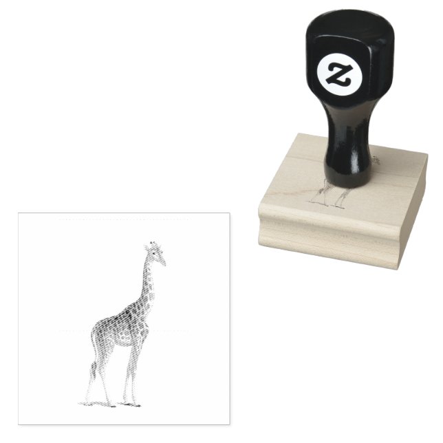 Tampons Encreurs Giraffe Safari Animaux (Tamponné)