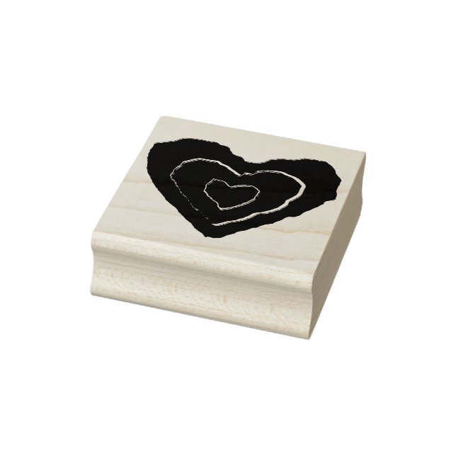 Tampons Encreurs Gothique Fondre Amour Coeur Bois Art Timbre (Tampon)