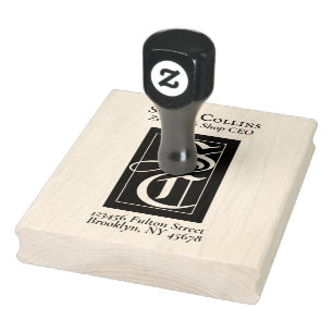 Tampons Encreurs Gothique Monogram ExLibris Livres Retour Adresse
