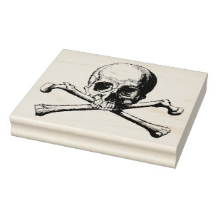Tampons Encreurs Gothique Pirate crâne et os croisés